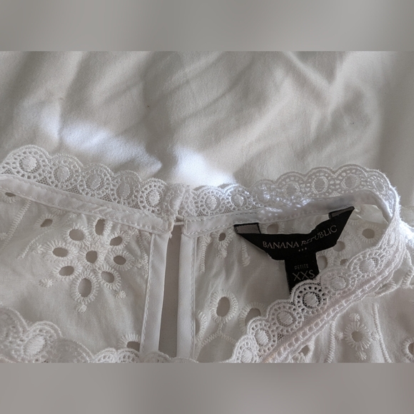 White Eyelet Lace Dress - Picture 3 of 4